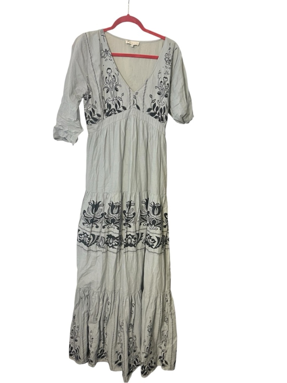 Boho Embroidered Maxi Dress